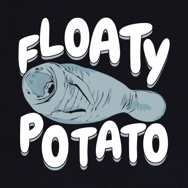 Floaty Potato Manatee Animal Lover Gift by Dolde08